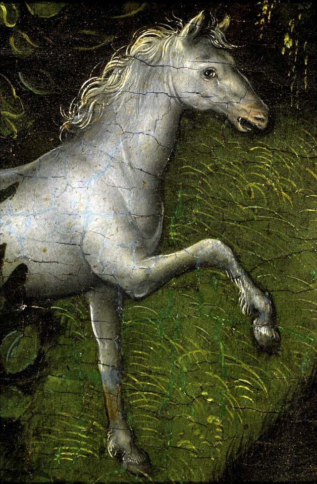 Adam and Eve (UK CIA P-1947-LF-77) detail of horse