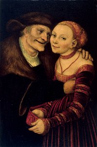 Lucas Cranach The Elder - The ill-matched couple - Google Art Project