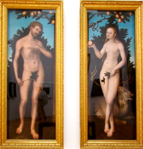 Cranach, Lucas (I) - Adam u Eva - Museum der bildenden Künste Leipzig