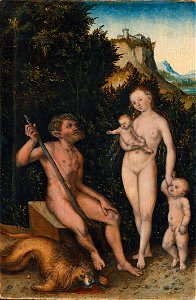 Lucas Cranach d.Ä. - Familie der Naturmenschen (Sammlung Würth)