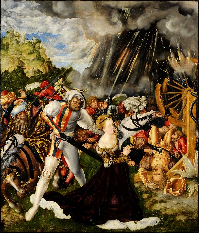 Lucas Cranach d.Ä. - Das Martyrium der heiligen Katarina (Ráday Library, Budapest)