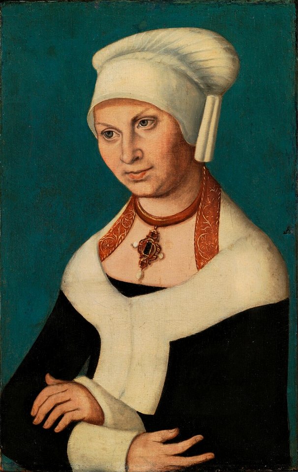 Lucas Cranach d.Ä. - Bildnis Barbara von Sachsen (Statens Museum for Kunst)