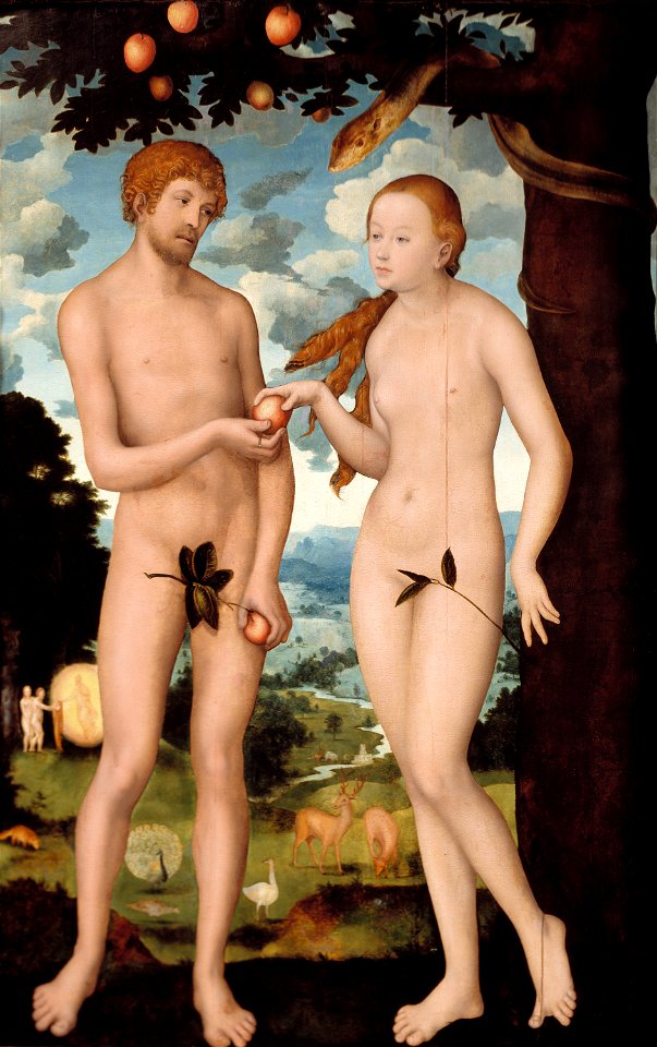 Lucas Cranach the Elder - Adam and Eve - P30n4 - Isabella Stewart Gardner Museum