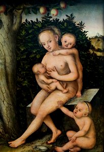 Lucas Cranach de Oude (1472-1553) - Caritas - KMSKA 28-02-2010 13-56-16