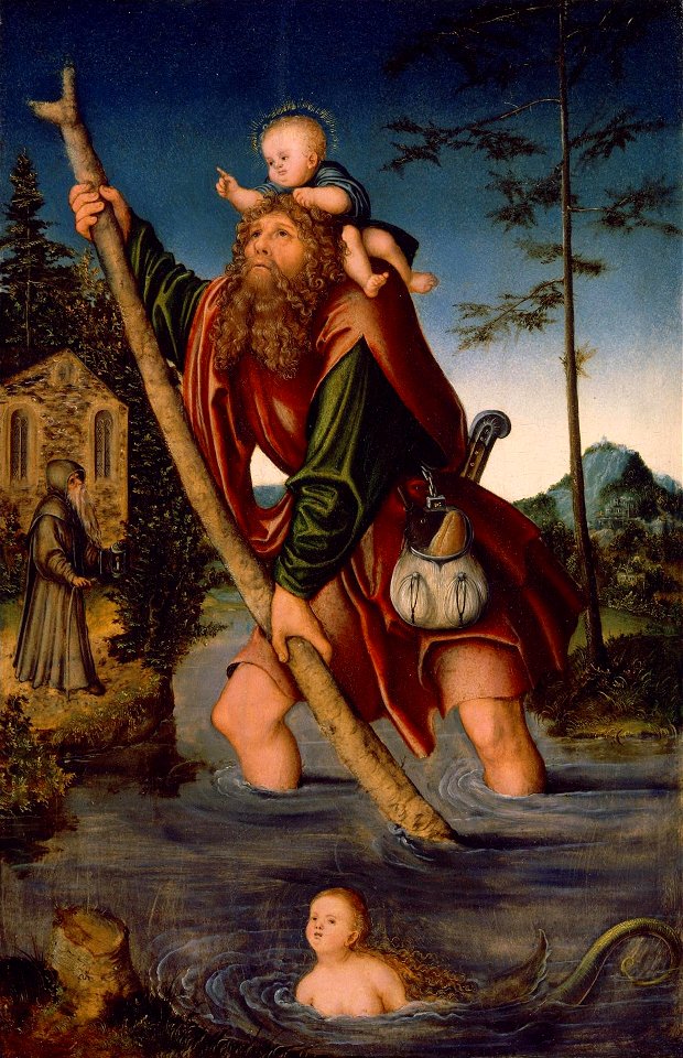 Lucas Cranach d.Ä. - Der Hl. Christophorus
