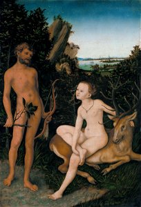 Lucas Cranach the Elder - Apoll und Diana in waldiger Landschaft - Google Art ProjectFXD