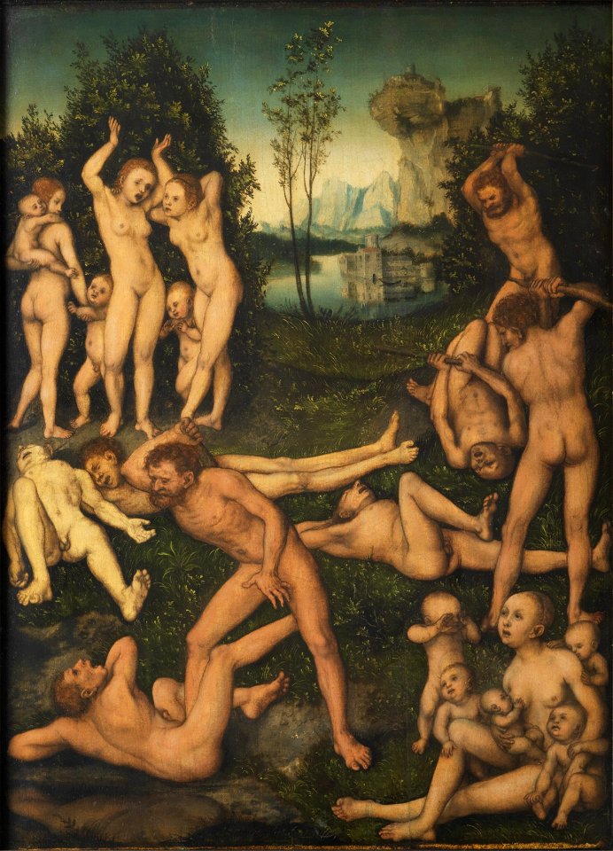 Lucas Cranach d.Ä. - Die Früchte der Eifersucht (Das silberne Zeitalter), Schlossmuseum Weimar