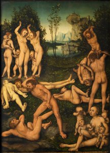 Lucas Cranach d.Ä. - Die Früchte der Eifersucht (Das silberne Zeitalter), Schlossmuseum Weimar