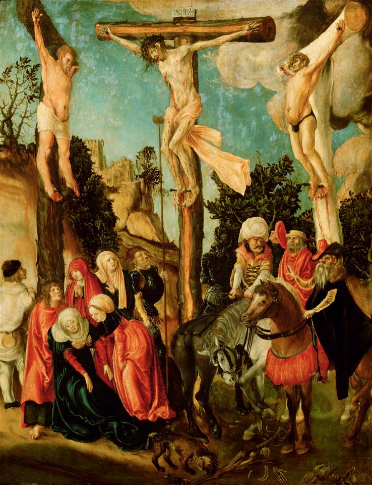 Lucas Cranach d.Ä. - Kreuzigung Christi (Kunsthistorisches Museum Wien)