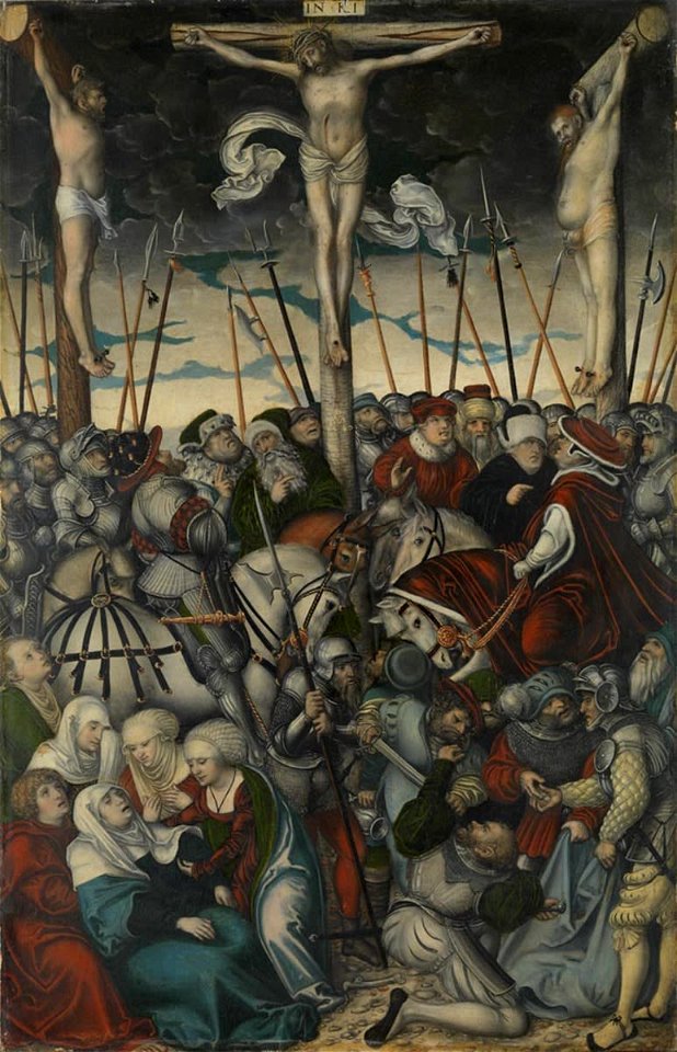 Lucas Cranach d. Ä. - Kreuzigungstriptychon, Kreuzigung Christi - 12989 - Bavarian State Painting Collections
