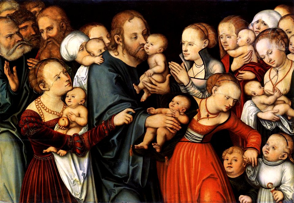 Lucas Cranach the Elder Christ blessing the Children, Frankfurt am Main, Städel Museum