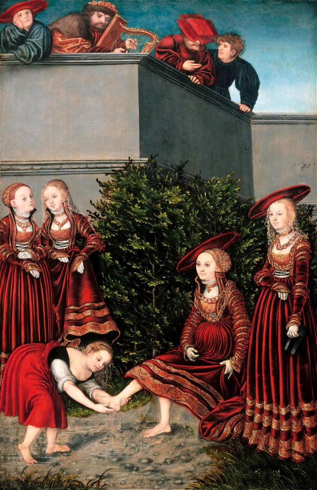 Lucas Cranach d. Ä. - David and Bathsheba - WGA05718