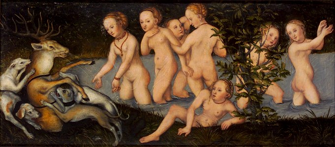 Lucas Cranach d.Ä. - Diana und Aktäon (Hessisches Landesmuseum)