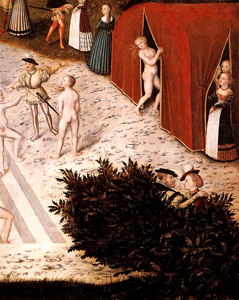 Lucas Cranach d. Ä. - The Fountain of Youth (detail) - WGA05710