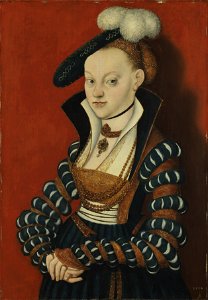 Lucas Cranach d.Ä. - Bildnis Christiane von Eulenau (Neue Residenz Bamberg)