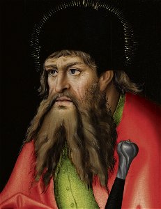 Lucas Cranach d.Ä. - Der Feilitzscher Altar (Ausschnitt mit dem Porträt des Heiligen Paulus). Free illustration for personal and commercial use.