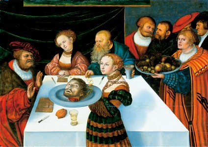 Lucas Cranach d.Ä. - Gastmahl des Herodes (Städelsches Kunstinstitut)