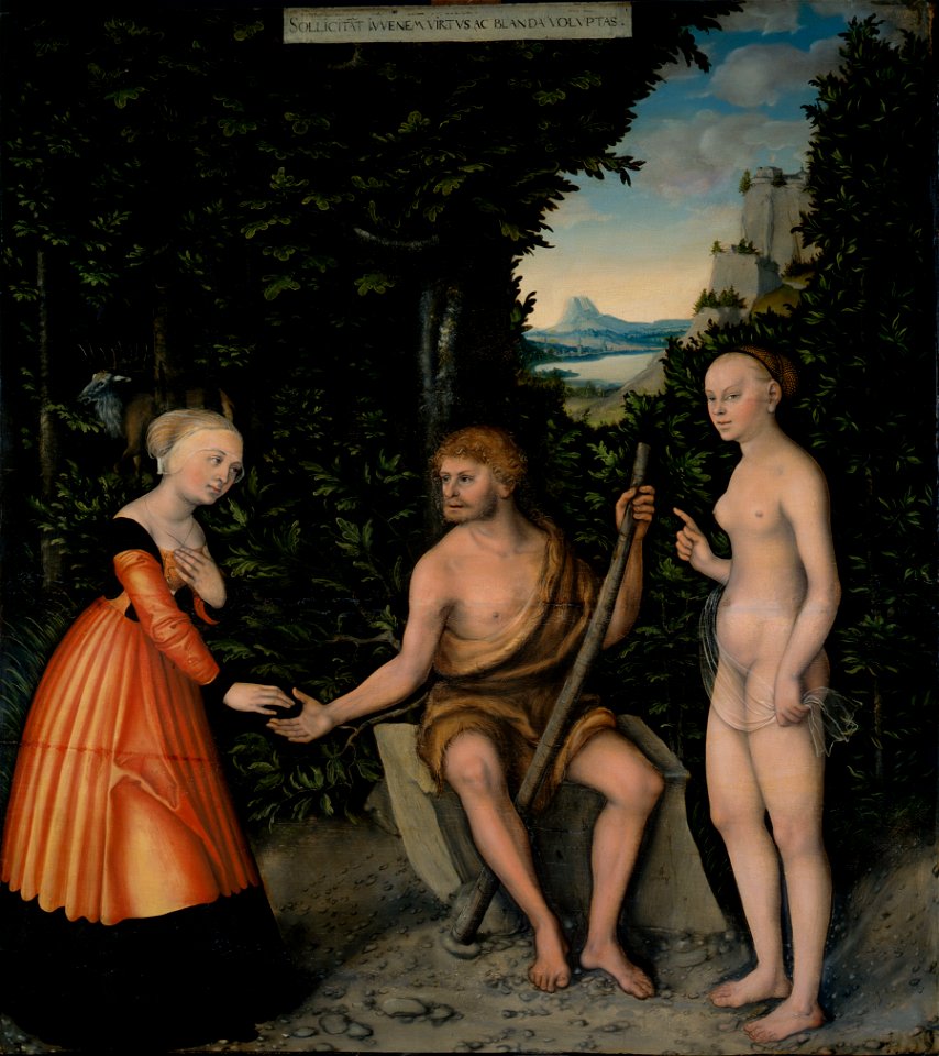 Lucas Cranach d.Ä. - Herkules am Scheideweg (Herzog Anton Ulrich-Museum)