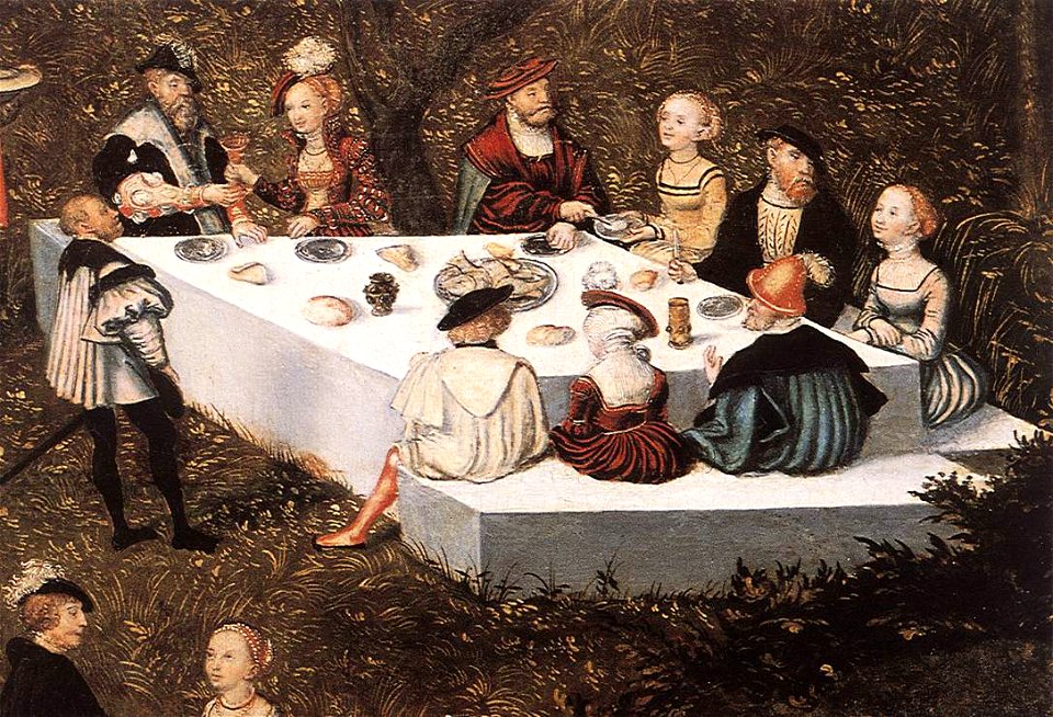 Lucas Cranach d. Ä. - The Fountain of Youth (detail) - WGA05713