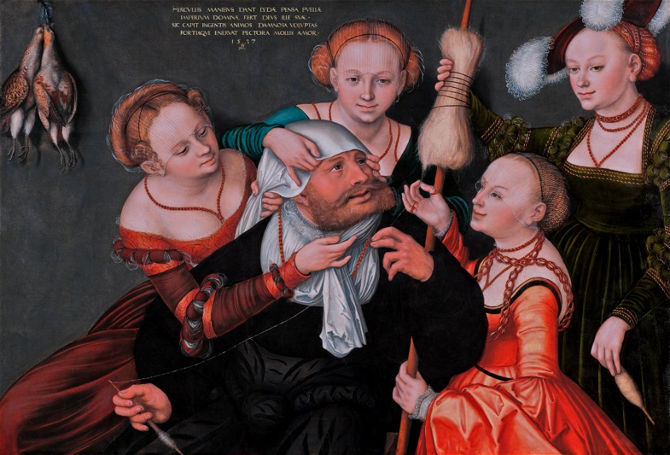 Herkules with Omphale, by Lukas Cranach the Elder