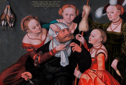 Herkules with Omphale, by Lukas Cranach the Elder