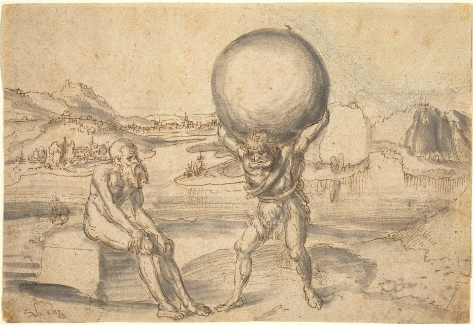 Lucas Cranach d.Ä. - Herkules und Atlas (National Gallery of Art)