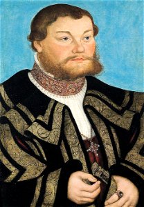 Lucas Cranach d.Ä. - Bildnis des Fürsten Johann (Anhaltische Gemäldegalerie)