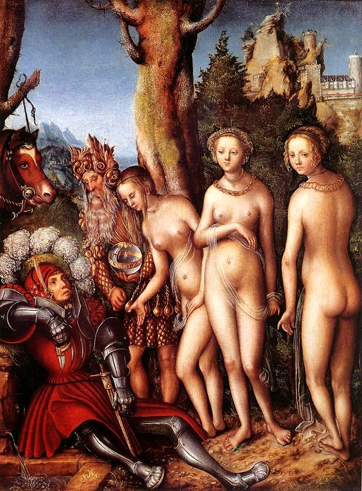 Lucas Cranach d. Ä. - The Judgment of Paris - WGA05629