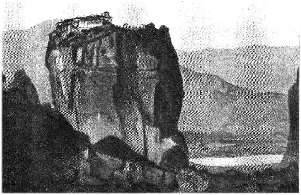 D286-vallée du pénée, un des sept couvents des météores.-L2-Ch8