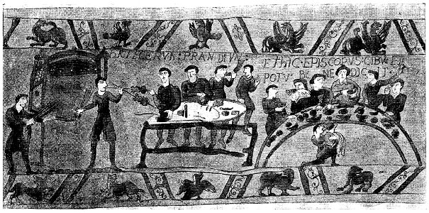 D539 - fragment de la tapisserie de bayeux -liv3-ch5. Free illustration for personal and commercial use.