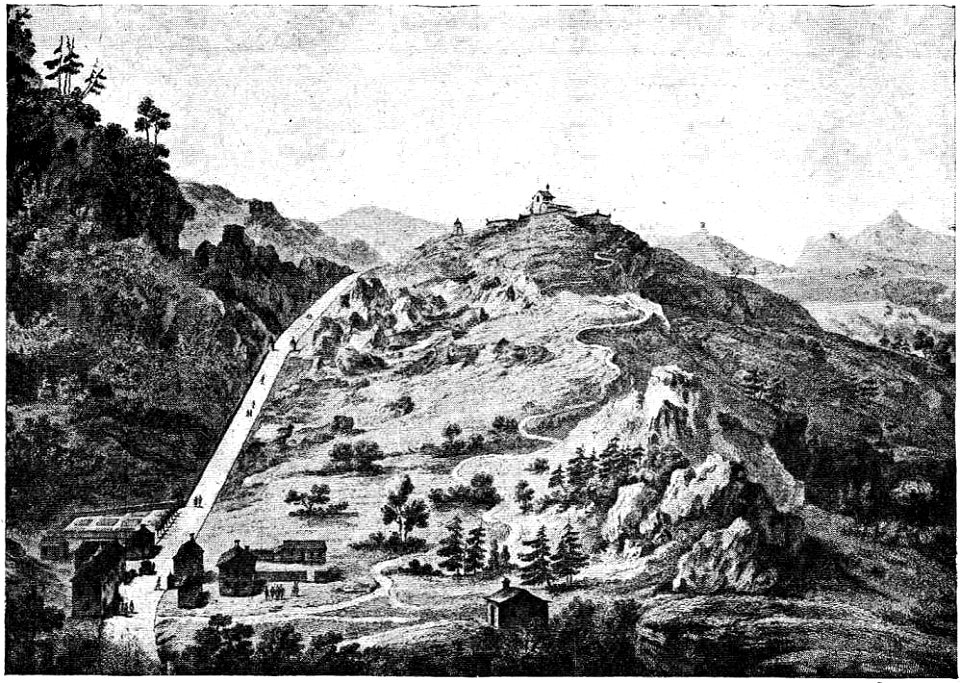 D476- vue du col de pertuis et du chateau de bellegarde -liv3-ch4