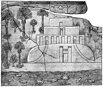 D503- la tour de babel d’après un bas-relief assyrien. -L2-Ch 3
