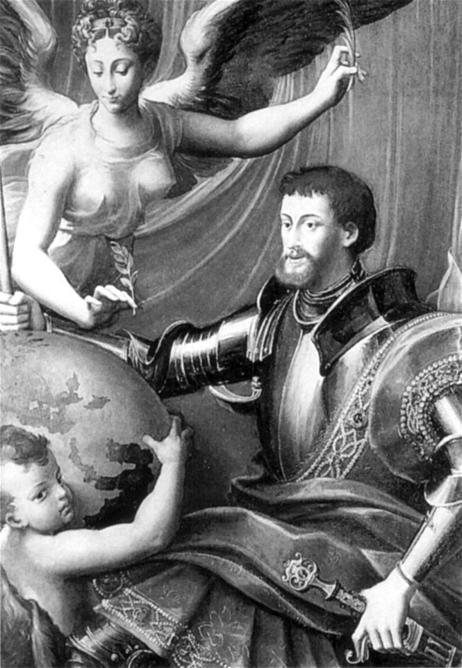 Da parmigianino, ritratto allegorico di Carlo V