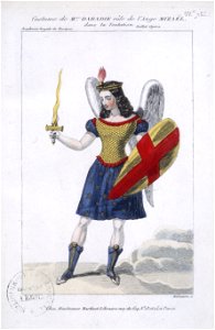 Dabadie as the angel in 'La tentation' - Maleuvre - Gallica
