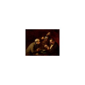 Daumier - JOUEURS DES CARTES, circa 1859-62