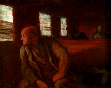 Daumier - Le wagon de troisième classe, c.1865