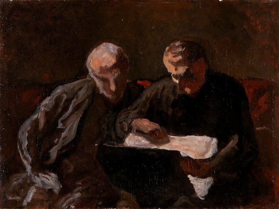 Daumier - Les amateurs d'estampes, 1865