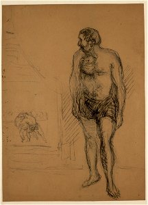 Daumier - Studie eines Ringers, 24127, um 1852