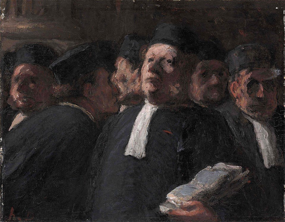 Daumier - La salle des pas-perdus au Palais de Justice, 5447224