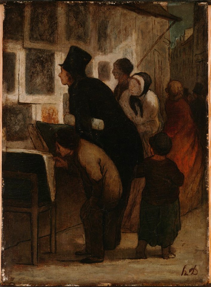 Daumier - The Print Amateur, c. 1855