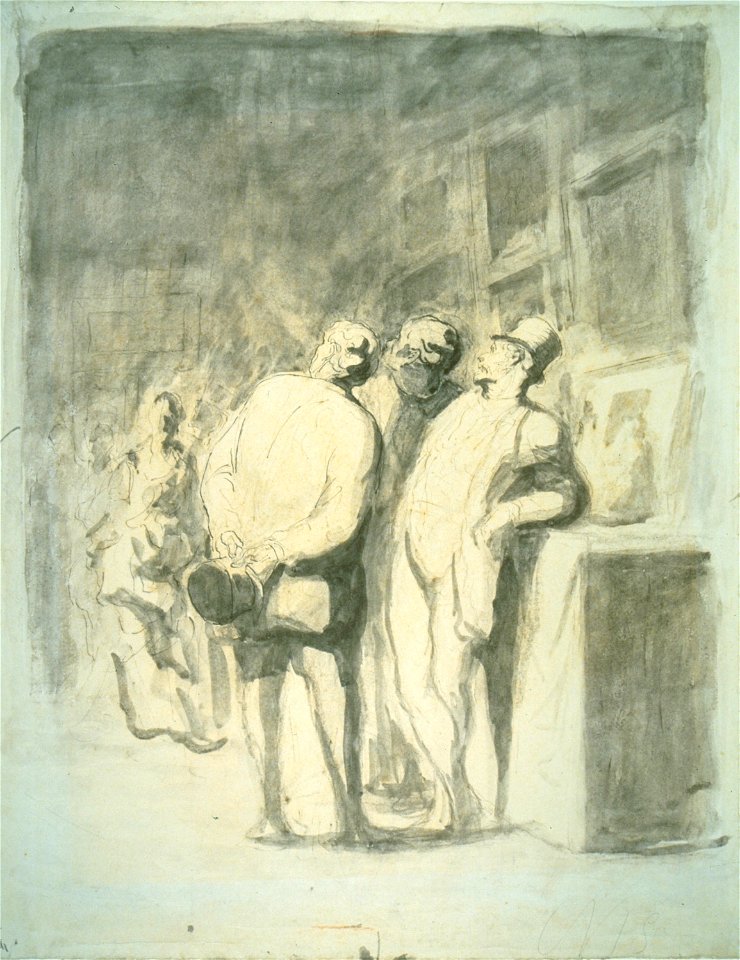 Daumier - The Three Connoisseurs, 1968.1, after 1869