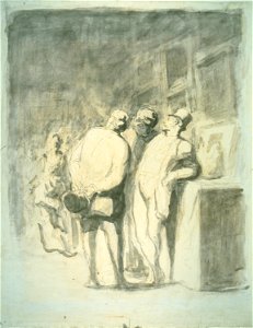 Daumier - The Three Connoisseurs, 1968.1, after 1869