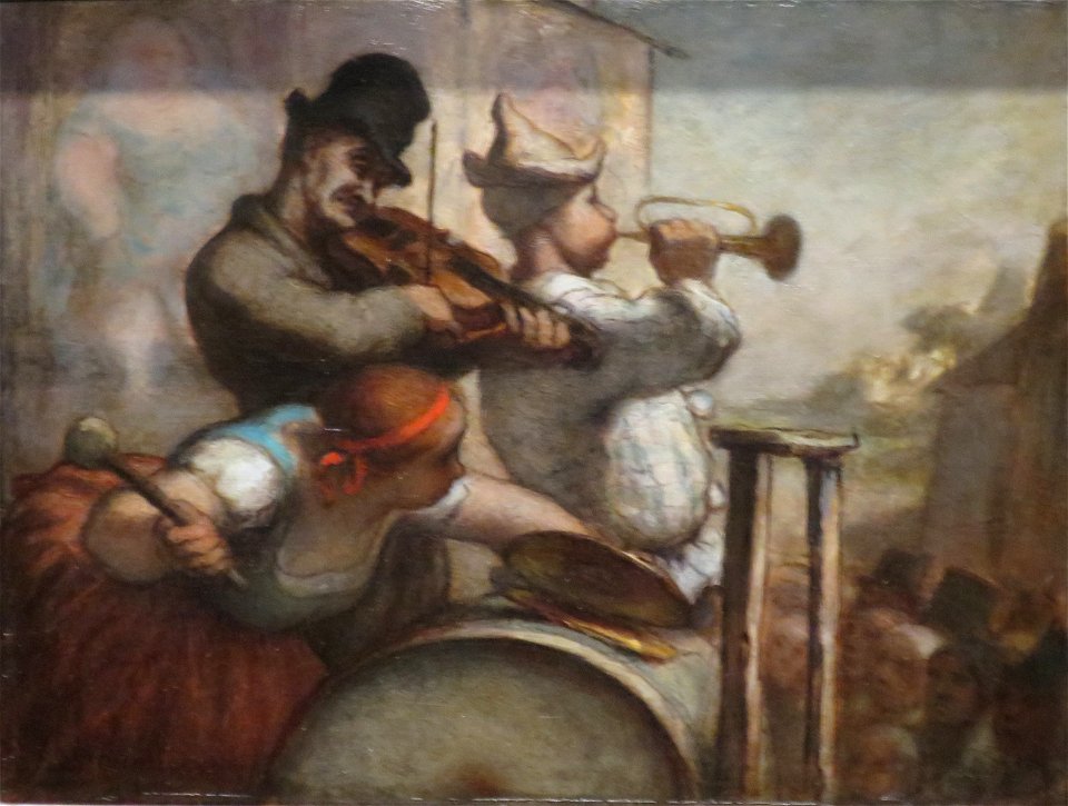 Sideshow (Parade de Saltimbanques) by Honoré Daumier