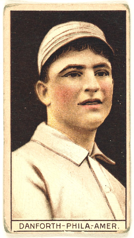 Dave Danforth, Philadelphia Athletics, baseball card portrait LCCN2008678381