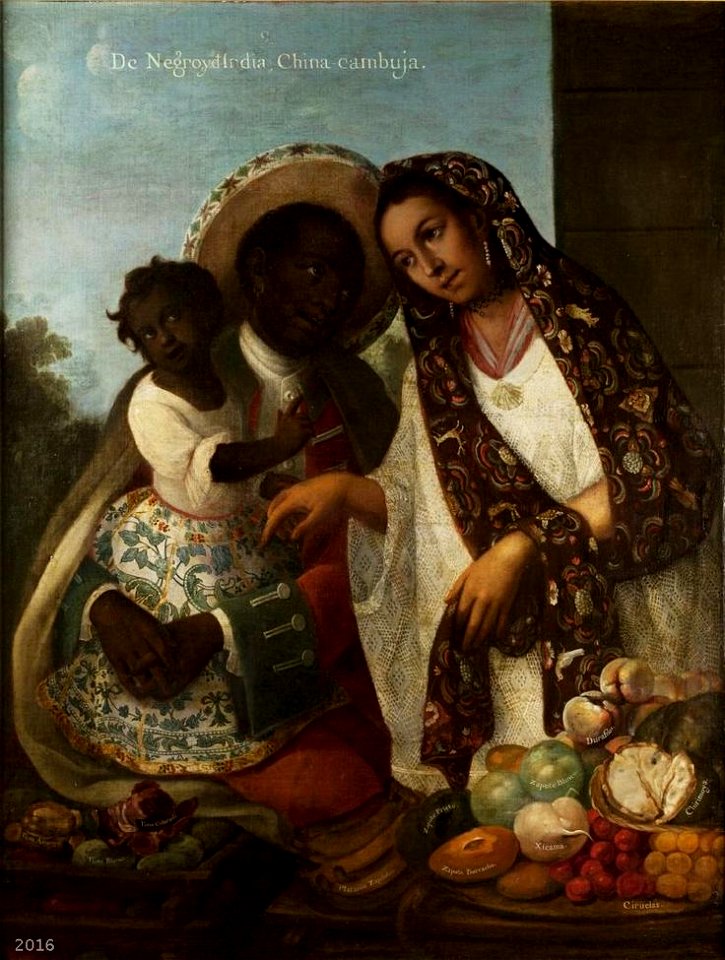 De negro e india, china cambuja