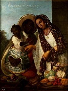 De negro e india, china cambuja