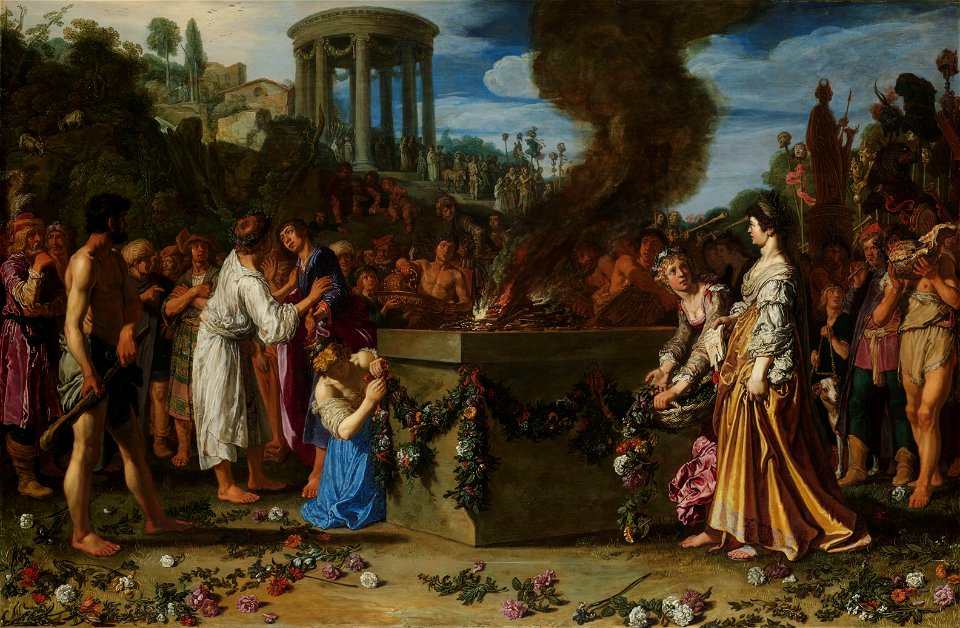 De offerstrijd tussen Orestes en Pylades Rijksmuseum SK-A-2354