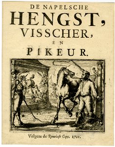 De Napelsche Hengst, Visscher, en Pikeur (The Neapolitan Stallion, Fisherman, and (French) Horseman) (BM 1854,0513.522.17)