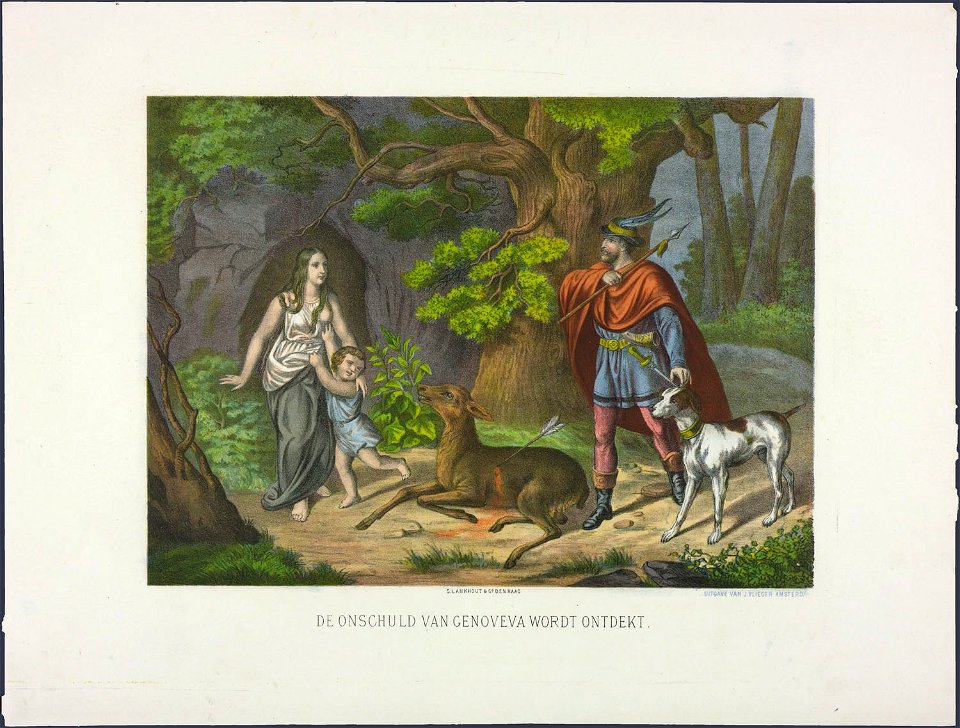 De onschuld van Genoveva wordt ontdekt-Catchpenny print-SMC K 0156