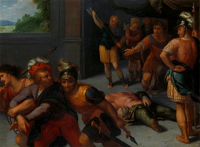 De onthoofding van Julius Paulus en de gevangenneming van Claudius Civilis Rijksmuseum SK-A-421. Free illustration for personal and commercial use.